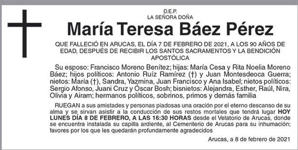 María Teresa Báez Pérez Canarias7